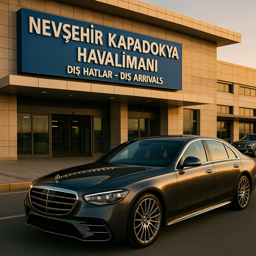 Kapadokya VIP transfer — lüks araç illüstrasyon
